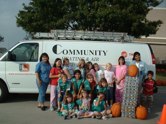 Giving back is such a powerful and humble experience. Great job and hats off to the Girls Scouts Troop in Allen.