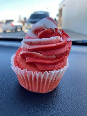 Peppermint cupcake