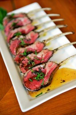 Herb Roasted Lamb Chops with Mint Gastrique