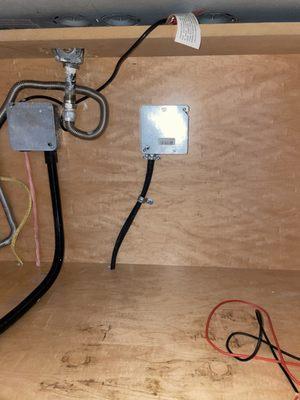 New electric range circuit to 3rd floor kitchen