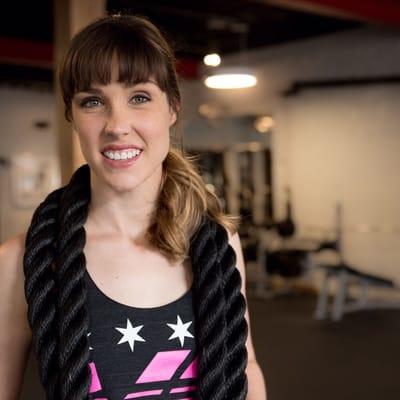 Trainer Emily.  Specialty in nutrition and weight loss.   Come see her at Urban Athlete