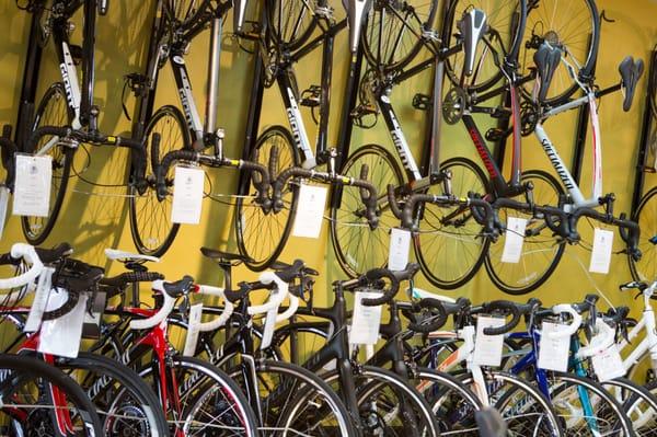 Road bikes and equipment