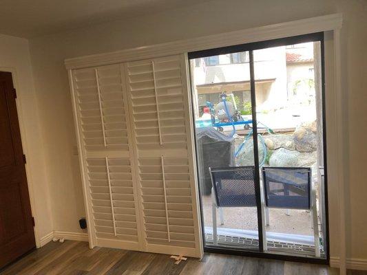 shutters for sliding door