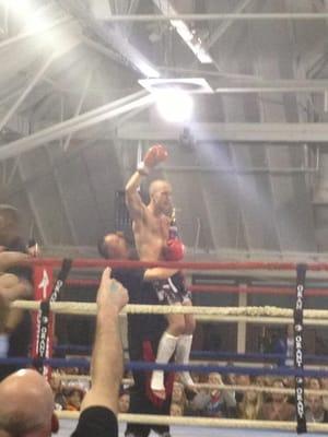 Kris O'Connell's First Kickboxing fight win!