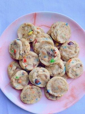 Mini M&M Cookies