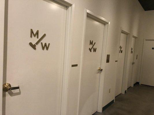 Unisex restrooms