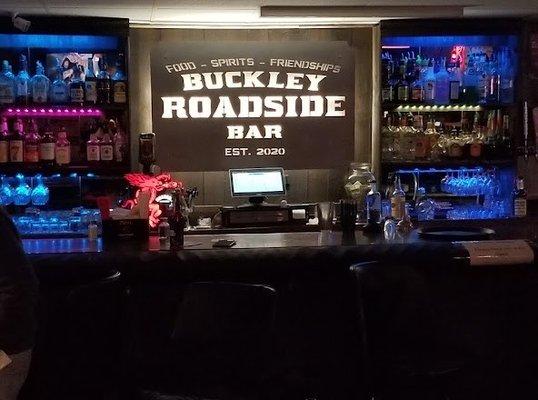 Inside of the bar.