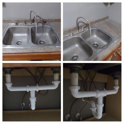 Kitchen sink install