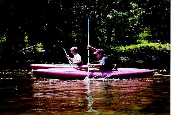 Kayaking along the AuSable River is great summer fun.