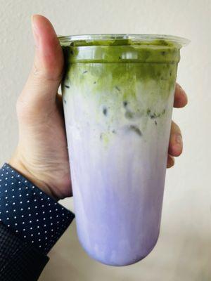 Ube Matcha Latte