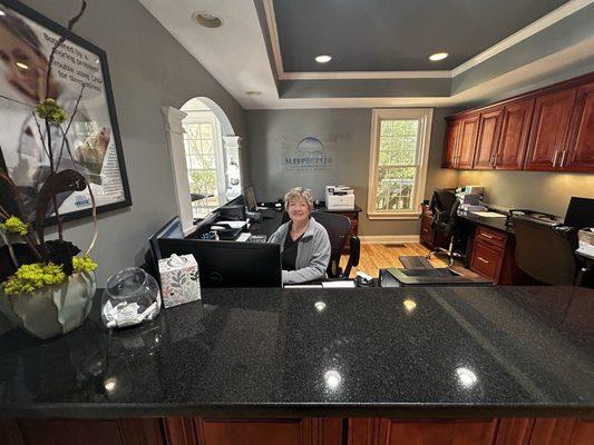 Take a look inside our office in Dunwoody, Georgia! Say hello to Lois on your way in!