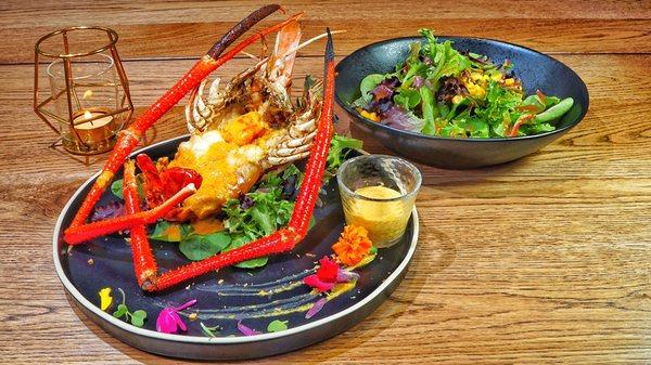 River prawn with rich flavored galangal sauce