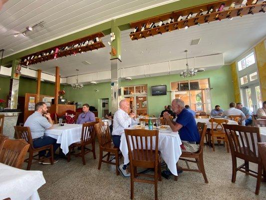 Inside restaurant