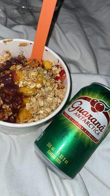 Guarana Antarctica and Mango Tango Bowl