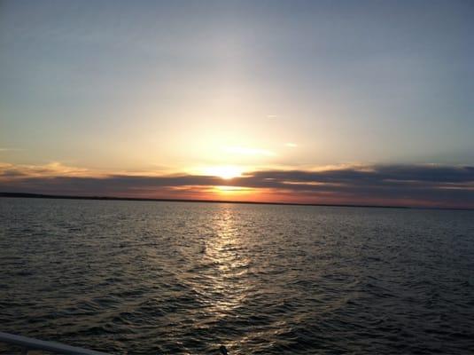 Sunset view during 6:15 sail