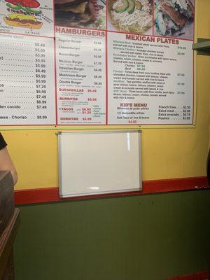 Tortas deli menu