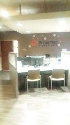 Front / Example of Check in desk. (Not entire area because itd put patients in photo)