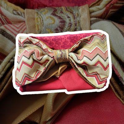 L&C Menswear "L-Bows" Bow Tie Bundles (Includes Ready Made Bow Tie + Pocket Square)