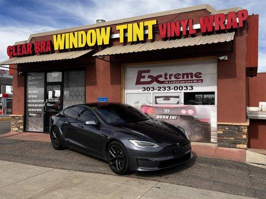 Tesla Plaid received Full Ceramic Window Film