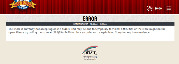 Website Error.