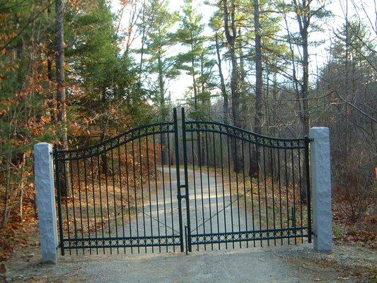 Ornamental driveway gate