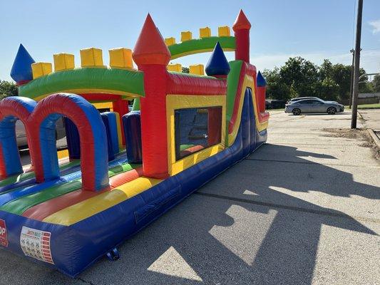 Obstacle course $250 all day rental.