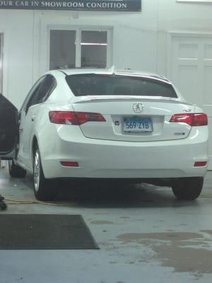 At BG Window Tint getting tinted