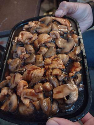 Large chicken and mushroom