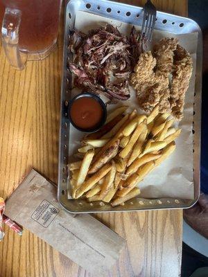 chicken crispers and brisket combo