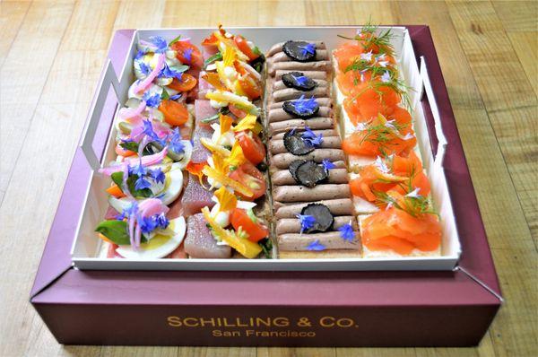 assorted canapes