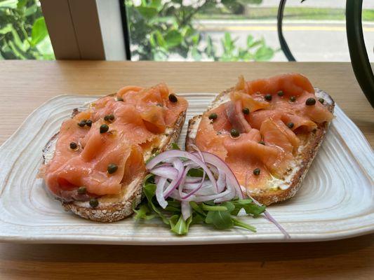 Salmon Crostini