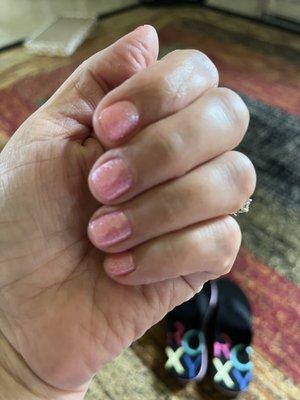 Manicure with gel polish