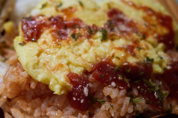 Yoshoku bento - Close-up  omurice