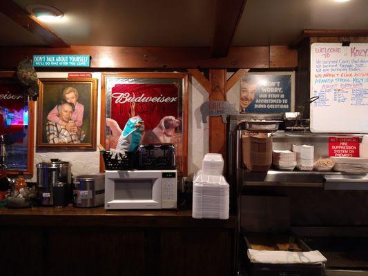 View from the bar stool