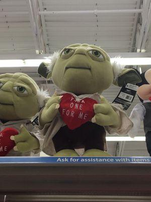 Lmao "Yoda the one for me"! Lol yeah nothing says Valentine's Day than Star Wars! Haha!