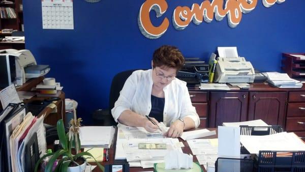 Ms. Janice-Secretary in charge of our Maintenance Plans