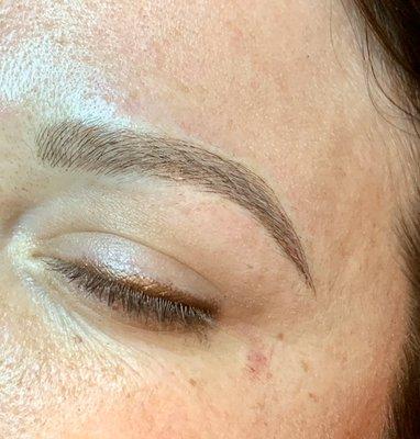 Microblading by Stephanie at Tactical Aesthetics.