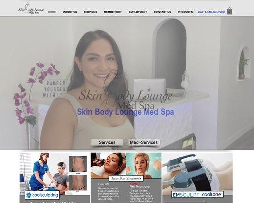 Sample of an active spa website.