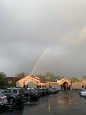 Rainbow outside