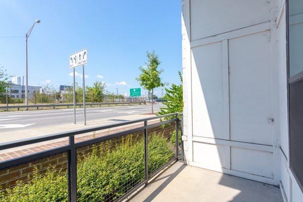 Patio on ground level