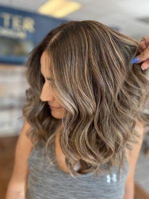 Balayage women's haircut