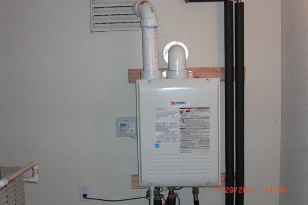 Noritz Tankless Water Heater Installation