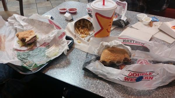 Our dank meal at carls jr.....