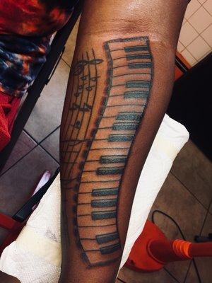 Piano keys done by Freddy