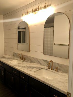 Remodeled bathroom.