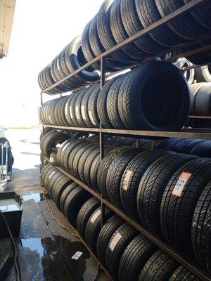 A lot of inventory in used tires