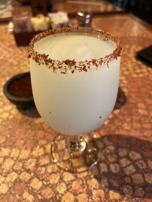 Frozen margarita with tajin