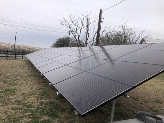 450 W solar panels on a ground mount system