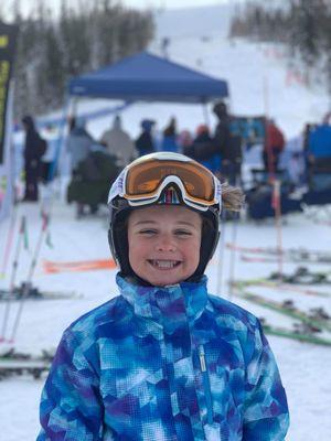 Recent YSS Ski finals at Brian Head showing off her M2O smile!