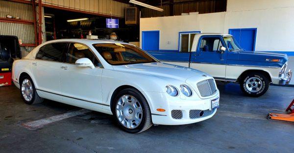 Smog check on Bentley